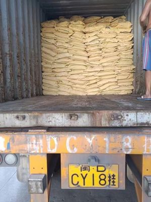 la melamina pura 700-1000kg/M3 pulveriza el paquete de C3H6N6 25kg/Bag