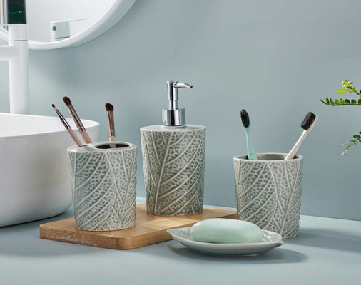 Conjunto de mostradores de baño duradero 4pcs Dispensador de jabón de bomba de mano