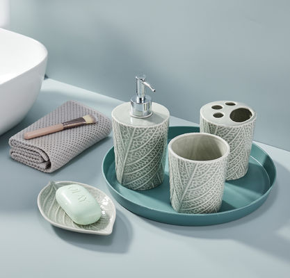 Conjunto de mostradores de baño duradero 4pcs Dispensador de jabón de bomba de mano