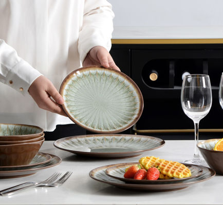 Platos y cuencos de fiesta 12pc Melamina Set de vajilla Iso