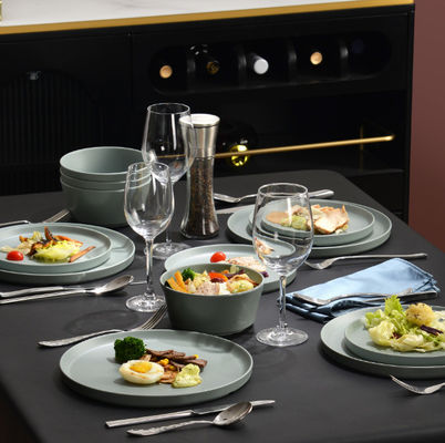 Conjunto de vajilla de melamina irrompible Lavavajillas seguras Sage libre de BPA