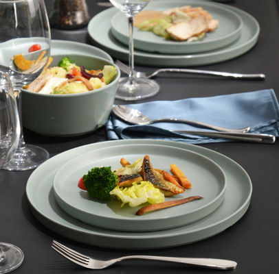 Conjunto de vajilla de melamina irrompible Lavavajillas seguras Sage libre de BPA