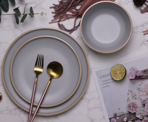 Acampada Placas y cuencos de melamina para la cena 12 piezas