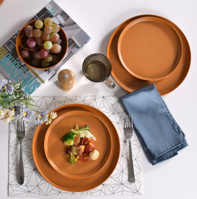 12pcs placas de melamina cuencos durable lavavajillas seguro libre de BPA