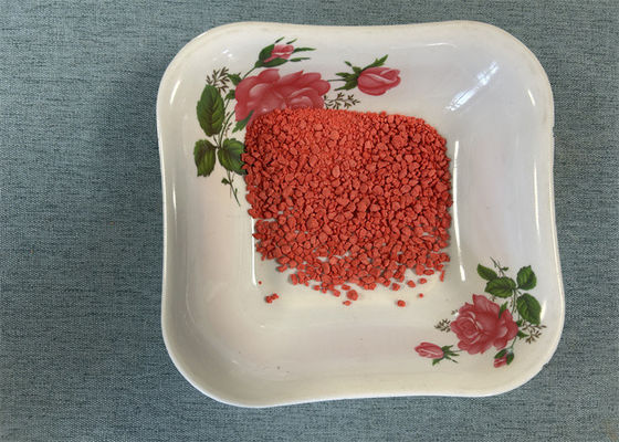 Granulos de melamina resistentes al fuego con bajo contenido de formaldehído