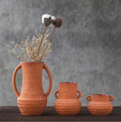 Vaso de suelo alto de cerámica de boca ancha Regalo de Acción de Gracias