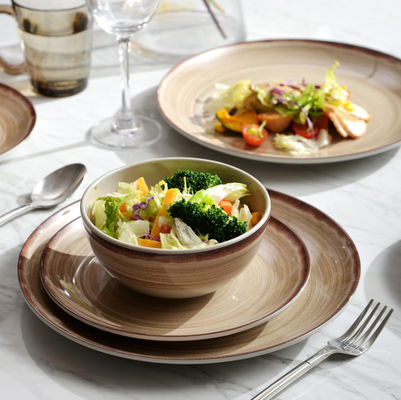 Placas de color marrón de melamina sin astilla redonda