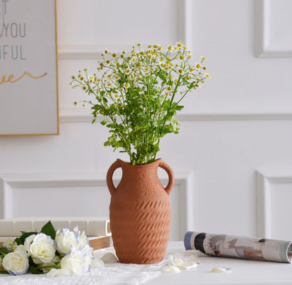 Decoración de jarrones de cerámica libre de BPA Restaurante elegante