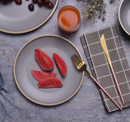 Gufaith 4 platillos y cuencos de comedor de melamina 12 piezas