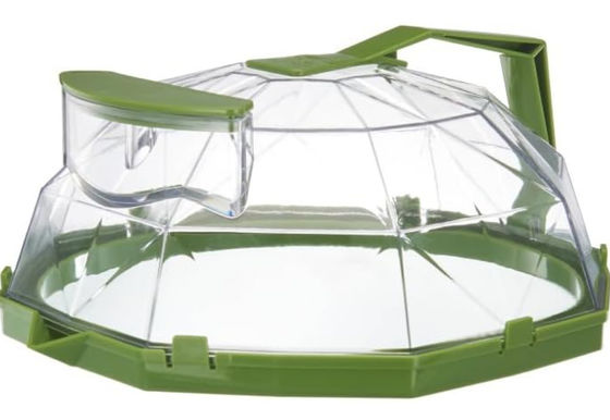 Fine Nice Microondas Splatter cubierta de alimentos cocina aparatos de 10 pulgadas con mango