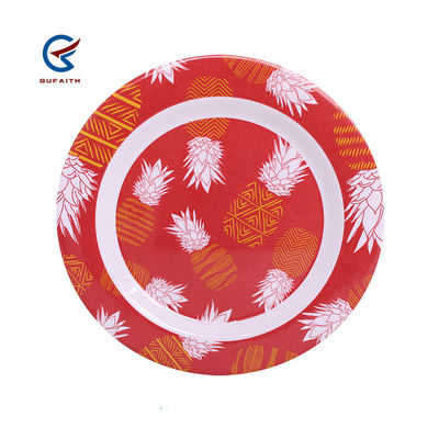 3PCS Red Melamine Dinnerware Set para acampar en el interior de la cocina de uso exterior