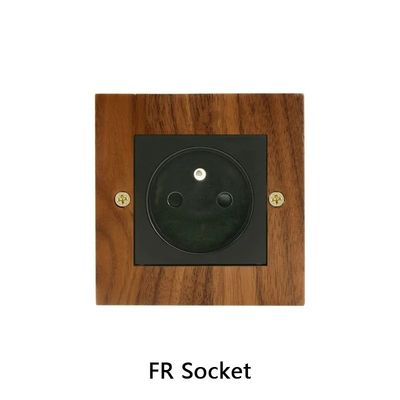 Conveniente módulo Wifi Panel de interruptor de luz de madera sólida 10A 16A 110v-250v 86 * 86mm