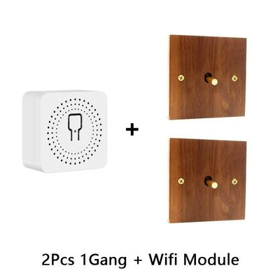 Panel de interruptor de luz de 110 voltios 86x86mm WiFi IEEE 802.11b/G/N