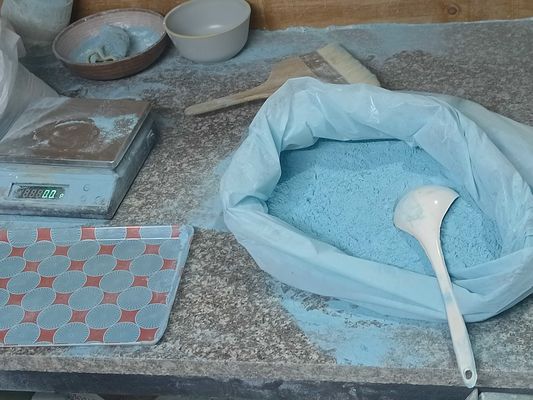 990,8% Polvo de moldeo de melamina azul para vajilla de melamina