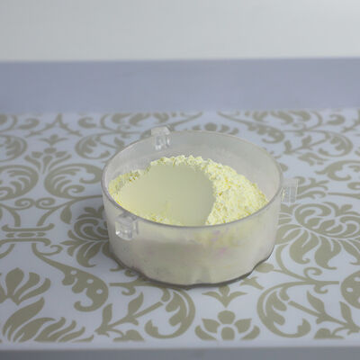 GUFAITH Amarillo 100% Melamina Grado Alimenticio Resina de Melamina Formaldehído Materia Prima para Vajilla Compuesto de Moldeo de Melamina Flujo Estable Excelente