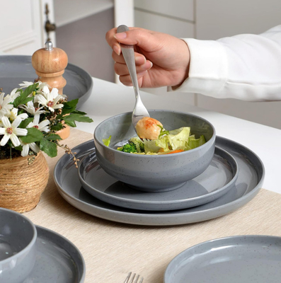Conjunto de platos y cuencos de melamina Conjunto de platos y cuencos de melamina Conjunto de platos para 4 platos de melamina Conjunto de platos de exterior Ligero
