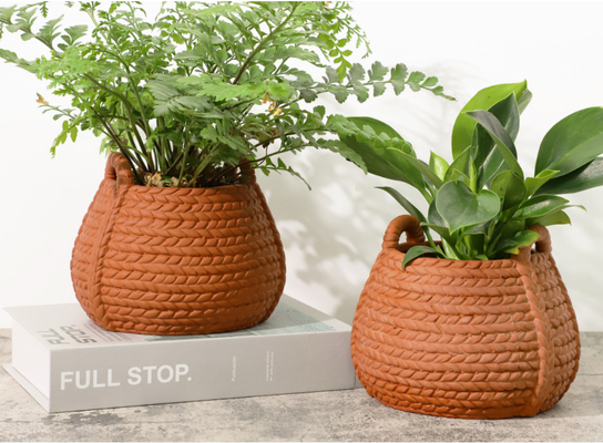 6 pulgadas de pequeñas macetas de terracota para plantas de interior