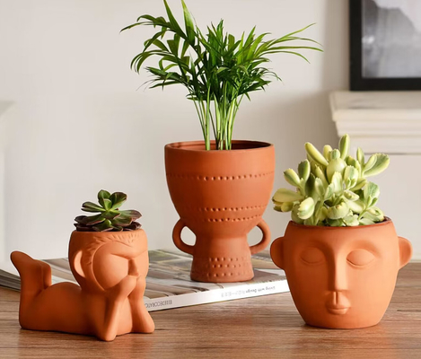Lavadora de platos segura pequeñas macetas de planta de terracota resistente al calor
